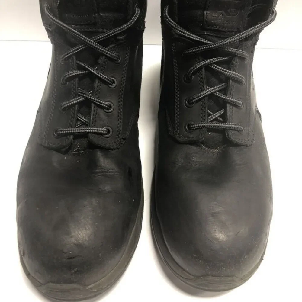 Timberland Pro Men’s Jigsaw, Black Steel Toe Work Boots, Size 11M